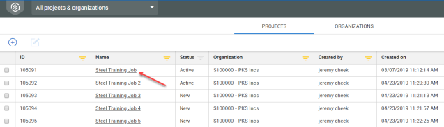 Change Project Settings