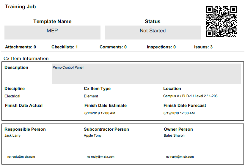 InEight Legacy Completions - Access and Review Report Output