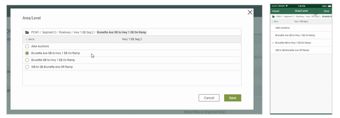 InEight Compliance - Multilevel Drop-Down Lists