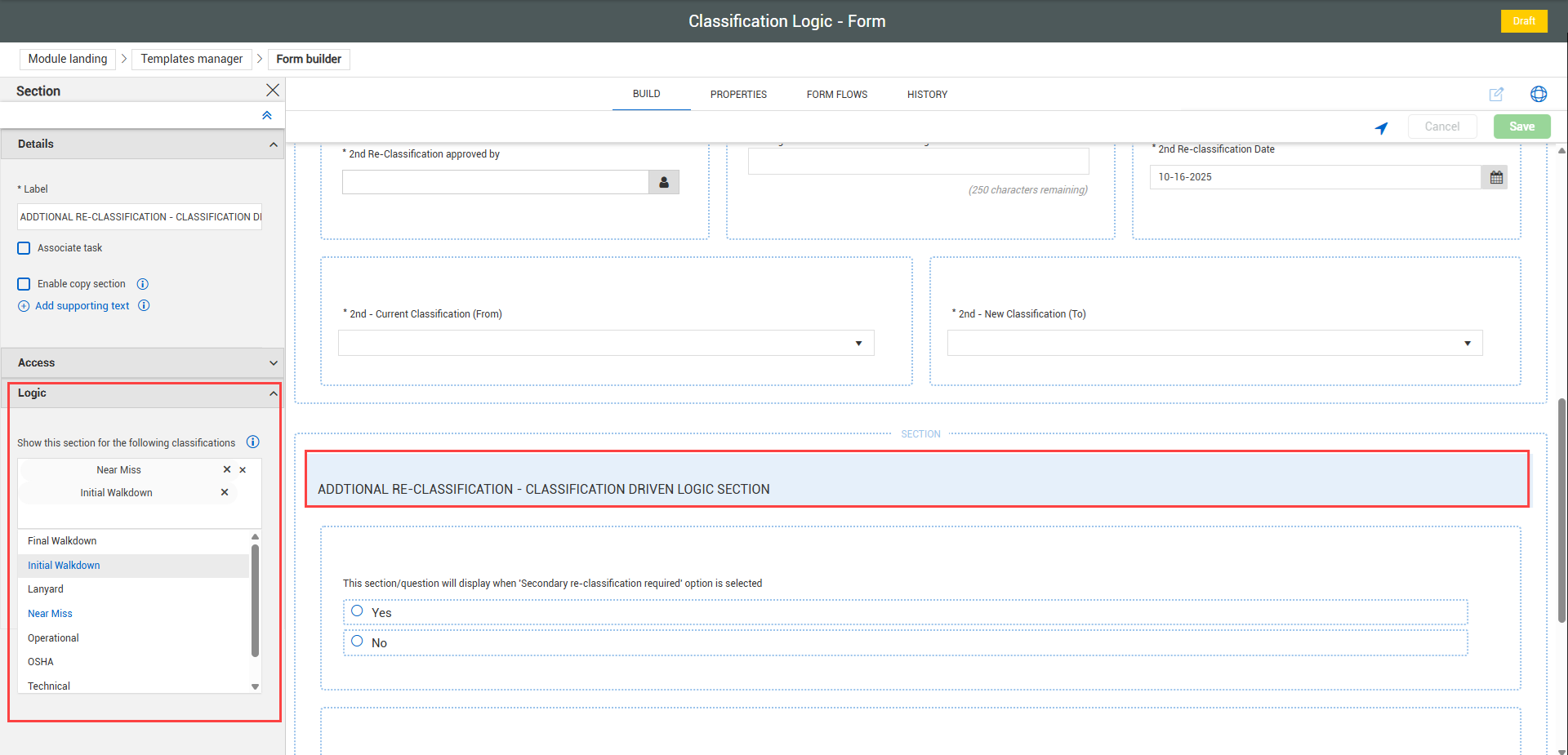 InEight Compliance - Classifications