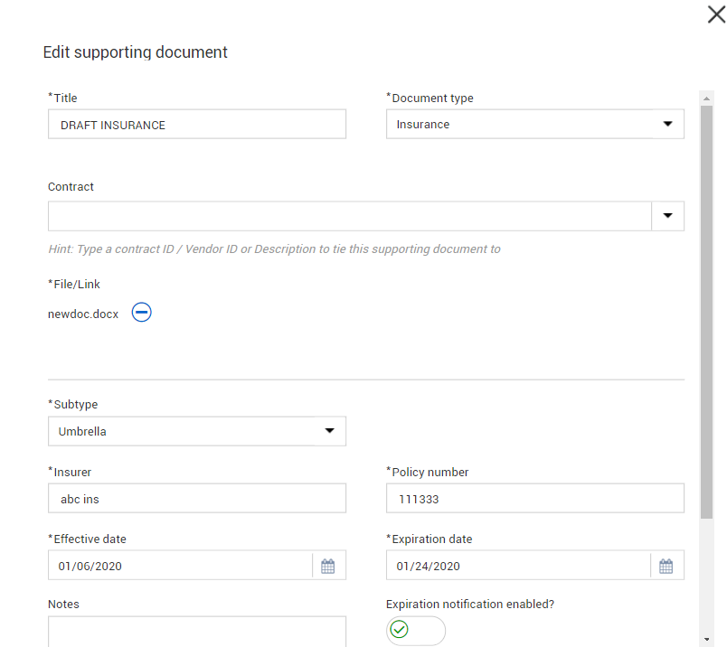 InEight Contract - Supporting documents