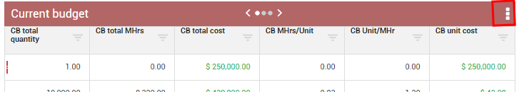 InEight Control - Schedule Data Block