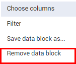 InEight Control - Schedule Data Block