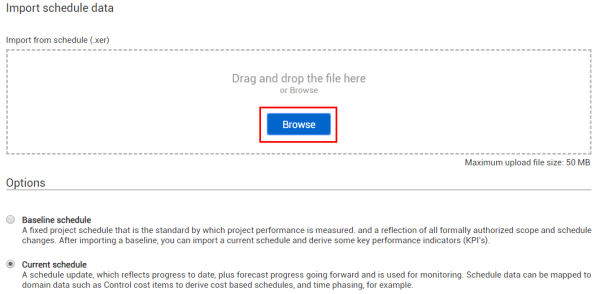 InEight Control - Primavera Schedule Integration