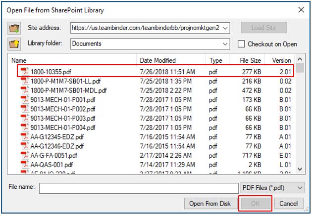 InEight Document Classic - Opening InEight Document Documents in Bluebeam