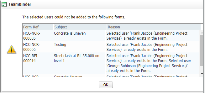 InEight Document Classic - Provide Bulk Form Access