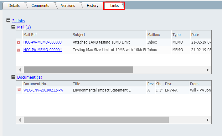 InEight Document Classic - Linking Project Gallery with Other Modules