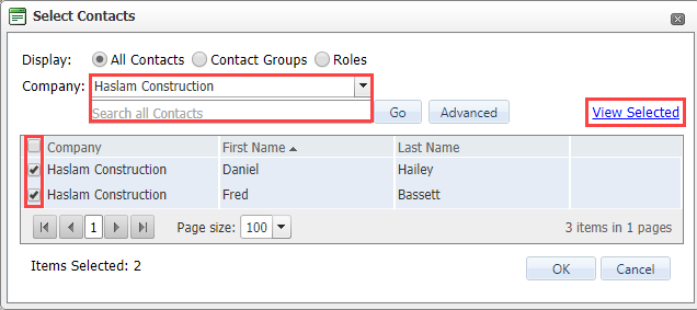 InEight Document Classic - Adding Standard Package Recipients