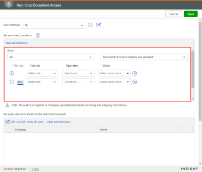  Restricted Document Access with restricted condition