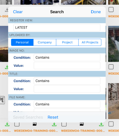 InEight Document - Project Gallery Search Features