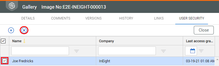 InEight Document - Managing User Access to Gallery Images