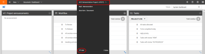 Edit on the Quick Launch Bar