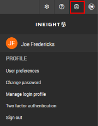 Profile icon in the profile setting panel