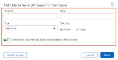  select at the bottom the check box to create smart folder from add folder pane