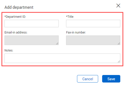 add details in company Departmens panel