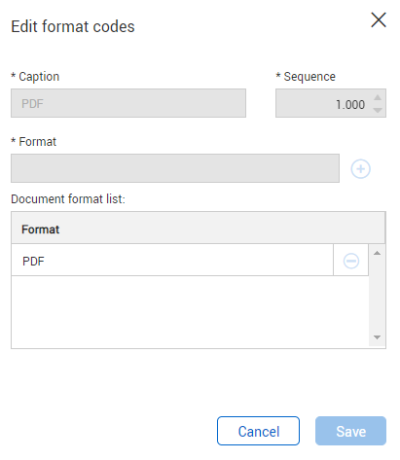 Enter Caption, Sequence and Format in File Formats panel