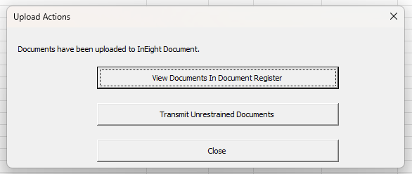Ineight Document Uploading New Documents