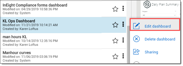 InEight Explore - Custom Dashboards