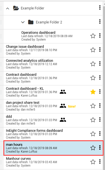 InEight Explore - Custom Dashboards