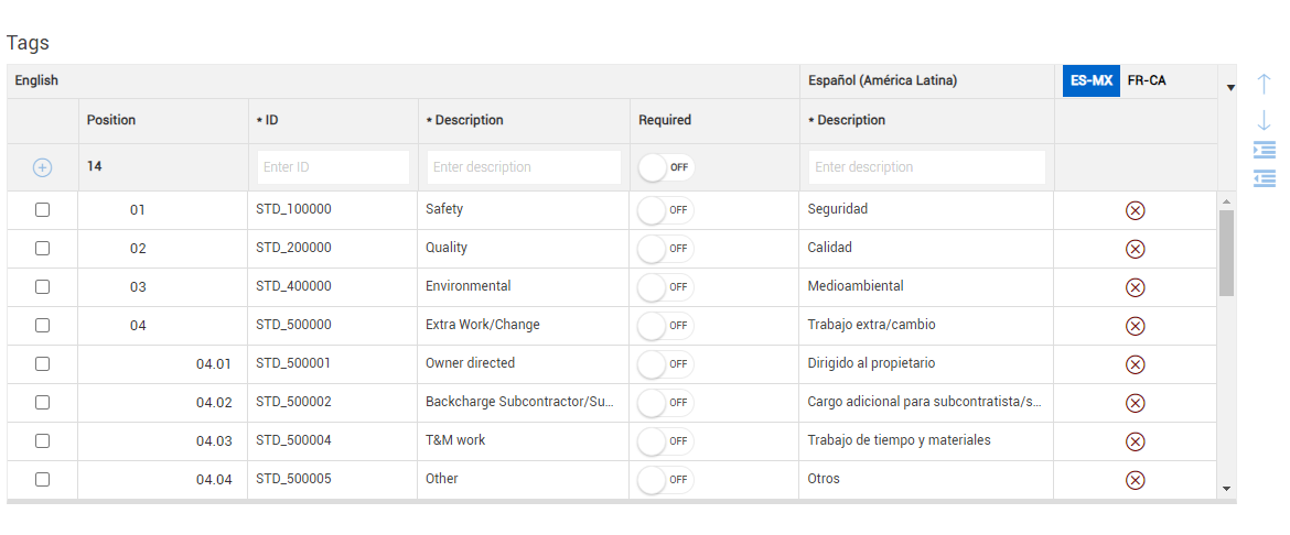 InEight Progress - Organization settings