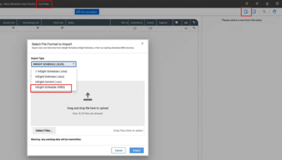Cost risk simulation using Schedule WBS