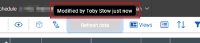 Refresh data timer and shows name of user that made the change