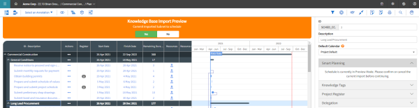 InEight Schedule - Create Activities