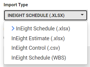 InEight Schedule - Import Cost Risk Items