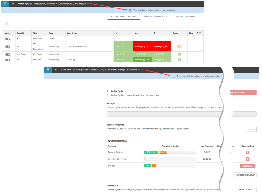 Project List View
