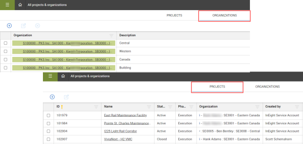 InEight Schedule - Schedule Navigation