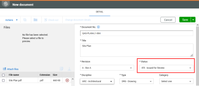 Upload Document Restrained status