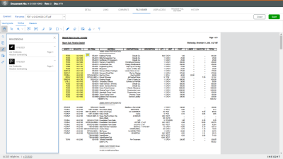 New File Viewer (version 21.05) annotation example comment