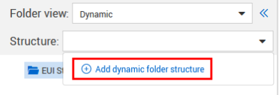 Dynamic structure in folder view pane 