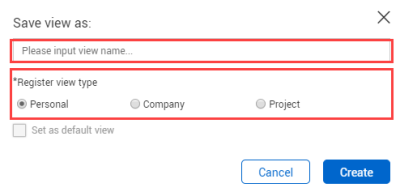  register view type from Save view as pane
