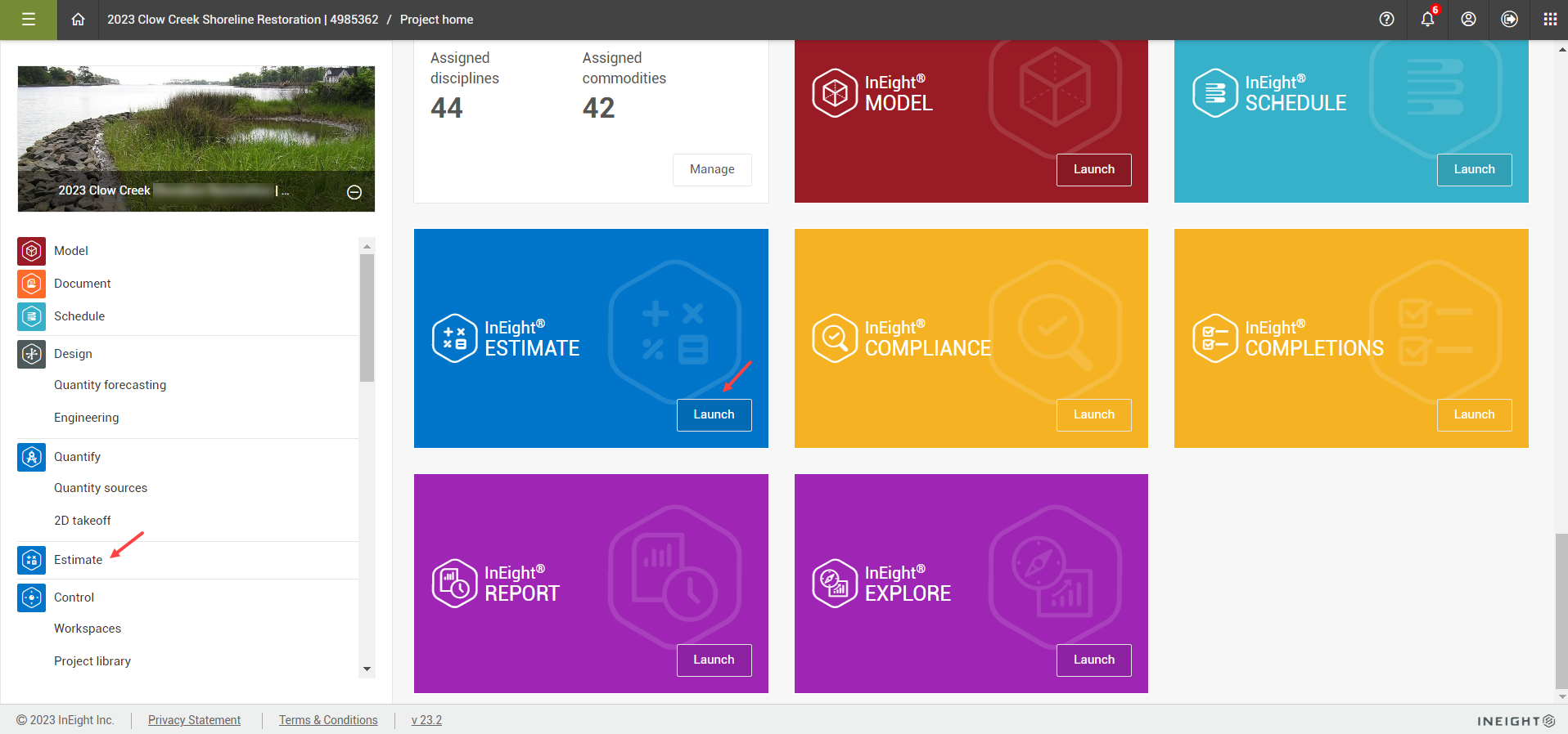 InEight Estimate - First time access