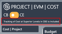 Project Controls dashboard label