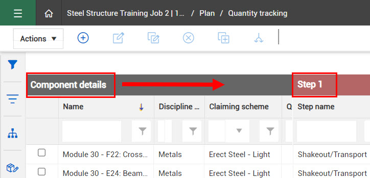 Claim Quantities In InEight Plan & Progress
