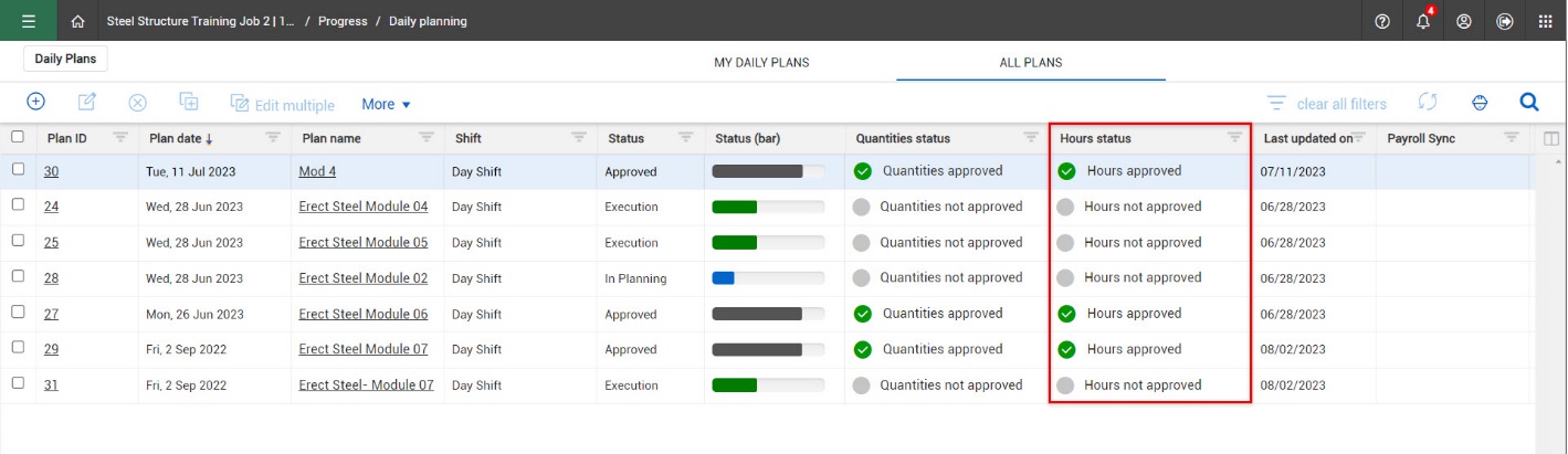 Claim Quantities In InEight Plan & Progress